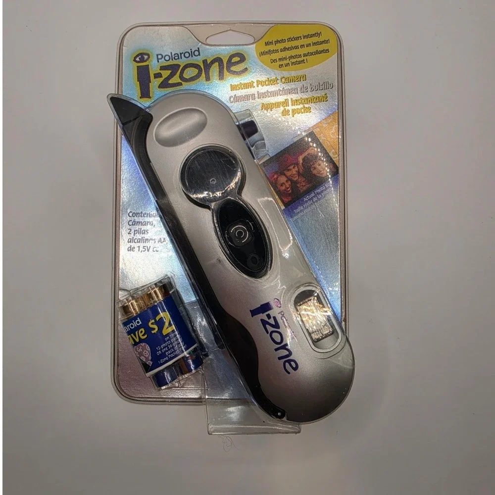Polaroid i-Zone Instant Pocket Camera Silver Vintage 2001 New Sealed 0108-1-13-1